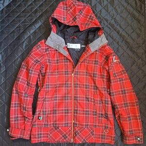 Roxy Womens Ski Snowboard Jacket Vintage Y2K Limited Edition Red Medium M Coat